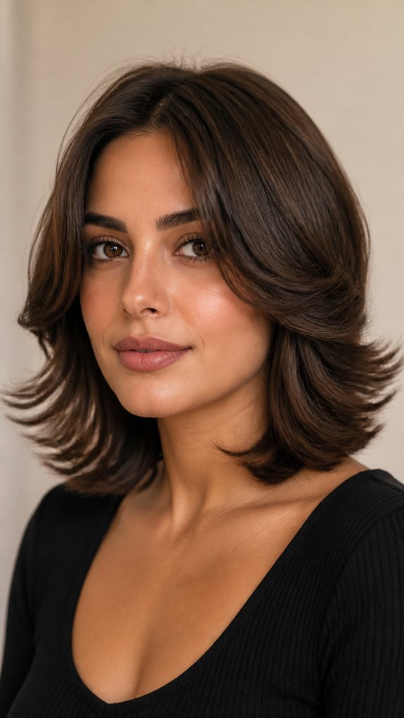 flattering front flicks hairstyle