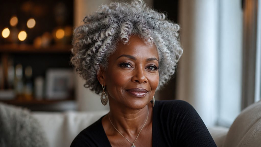 gray hair beauty for women
