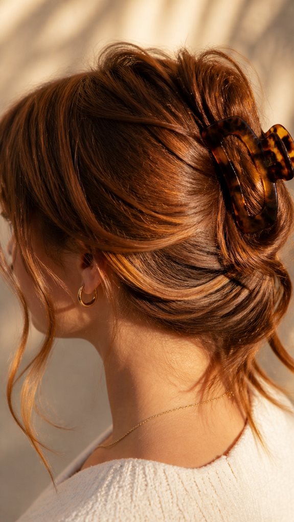 layered hair claw clip techniques