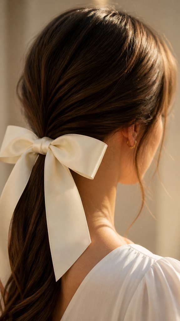 polished low ponytail elegance