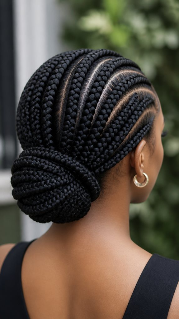 polished protective box bun
