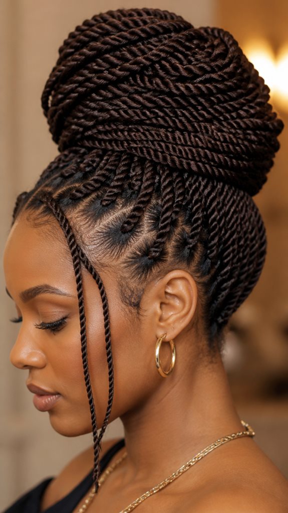 protective senegalese twist style