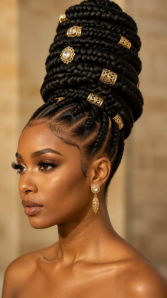 regal goddess braid style