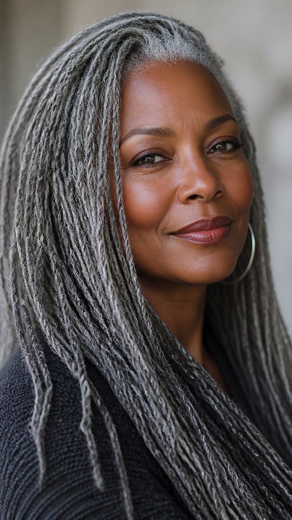 silver sisterlocks low maintenance beauty