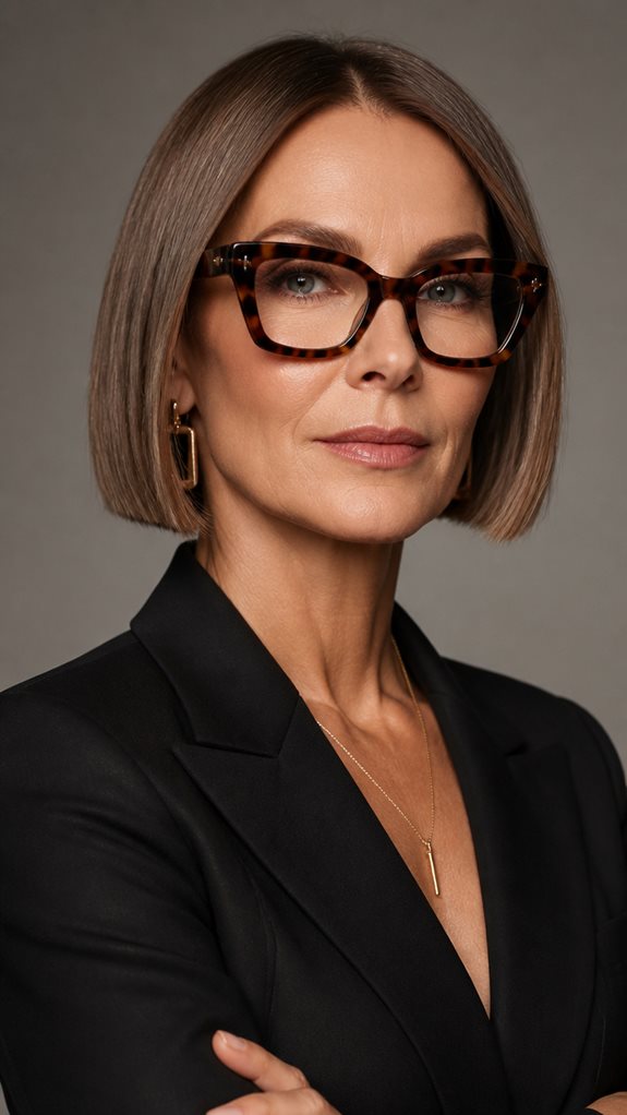 sleek bob enhances angular frames