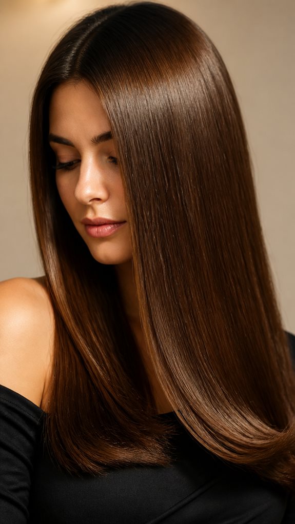 sleek polished 90s blowout
