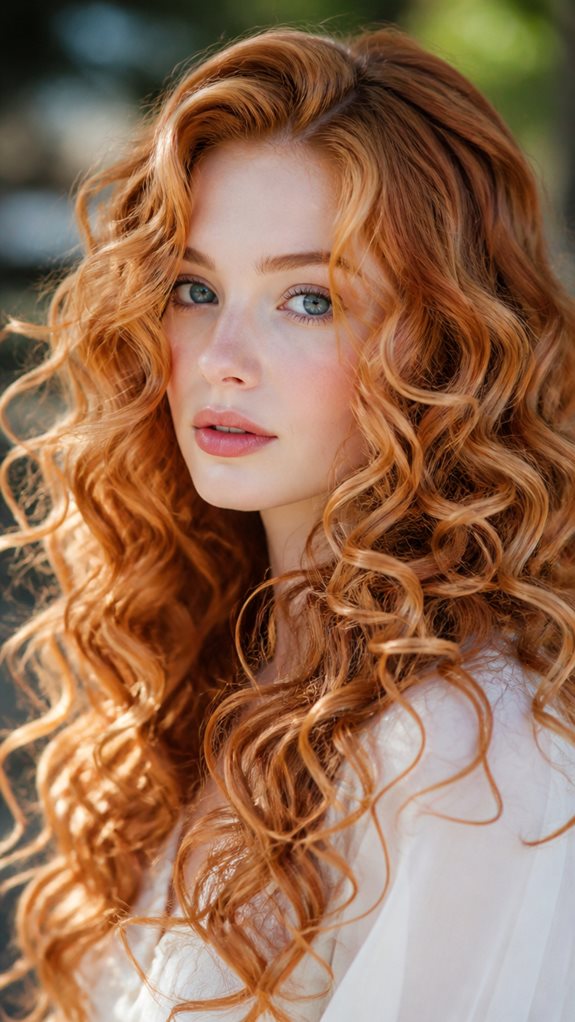 strawberry blonde curly perfection