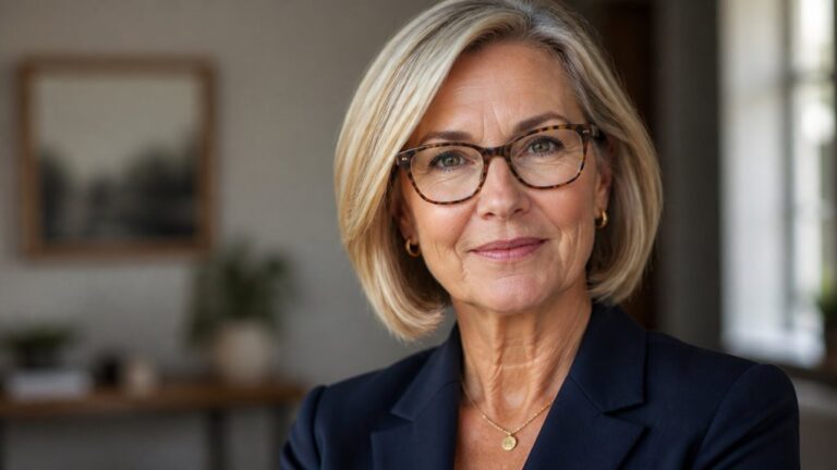 stylish bobs for mature women