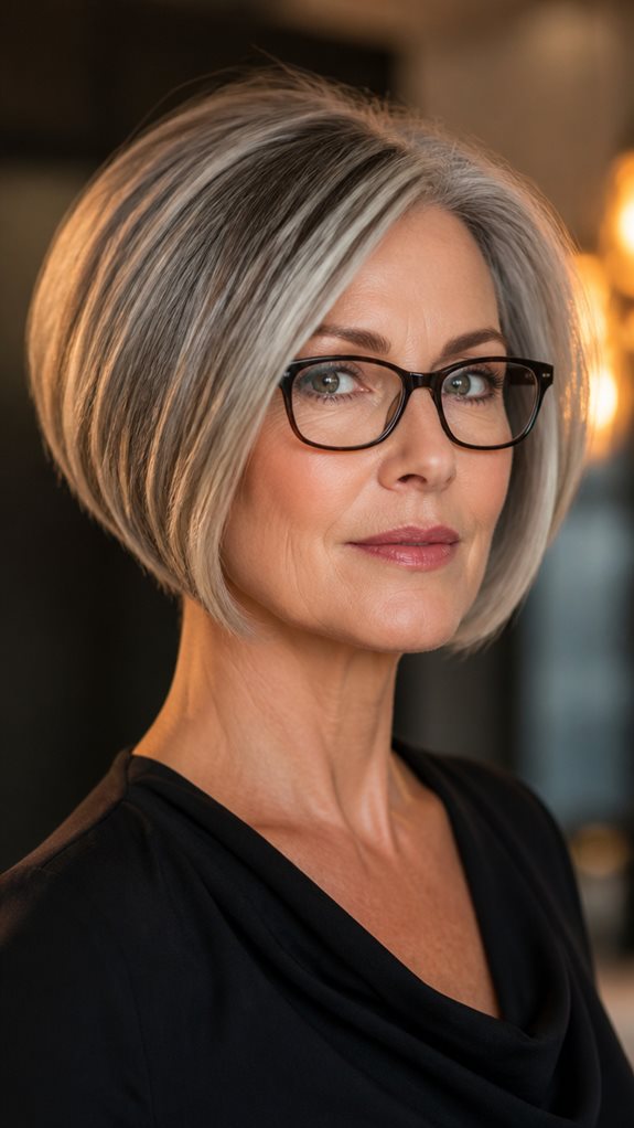 stylish inverted bob haircut