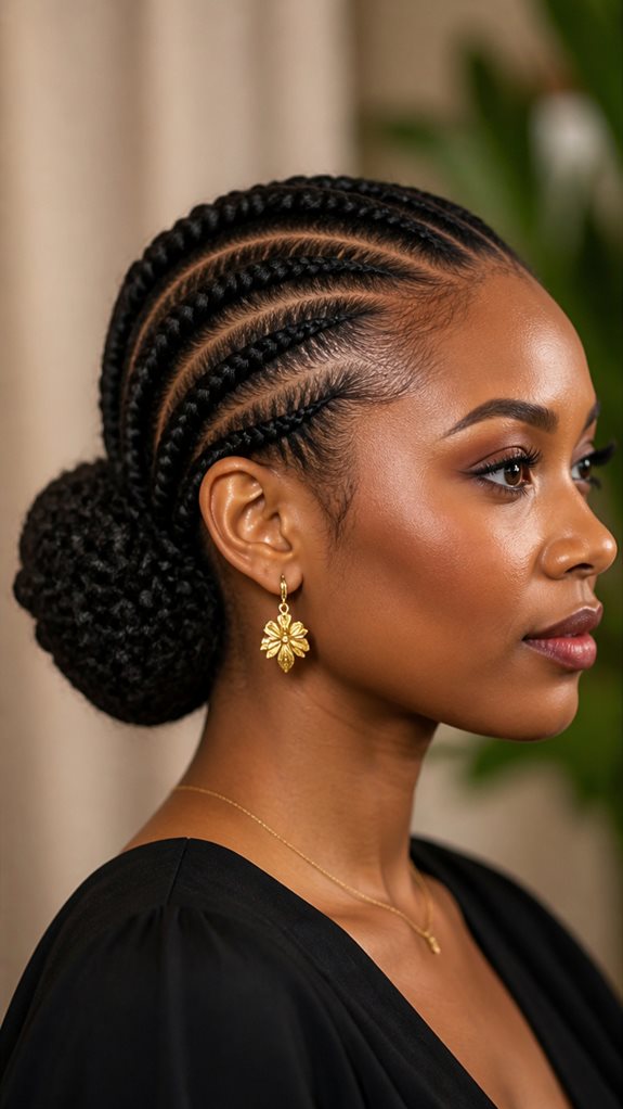 stylish protective braided bun