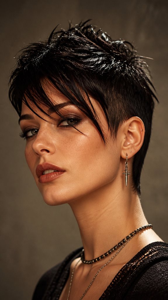 textured 90s pixie cut