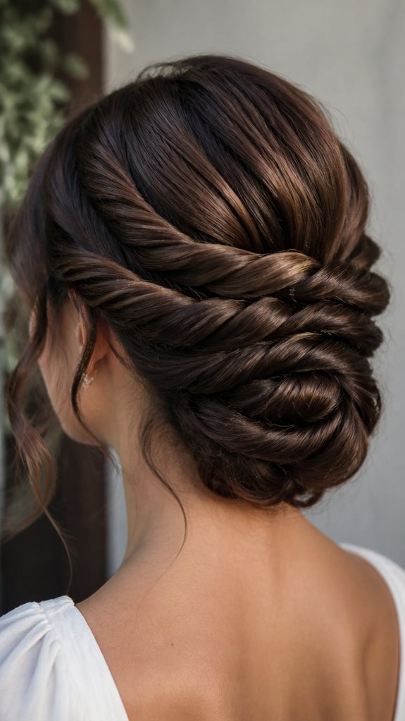 textured knotted rope bun