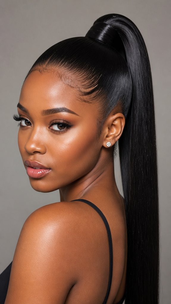 versatile sleek ponytail styling