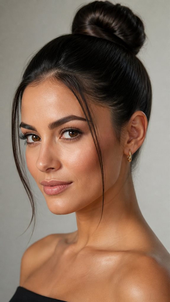 versatile top knot styling