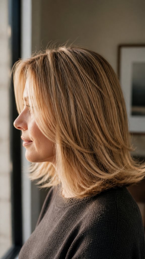 voluminous flipped ends technique